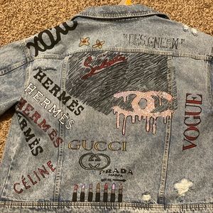 Women customized denim jacket